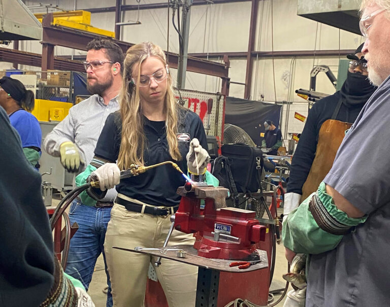 Greenheck Group Precision Coils team members undergoing braze training